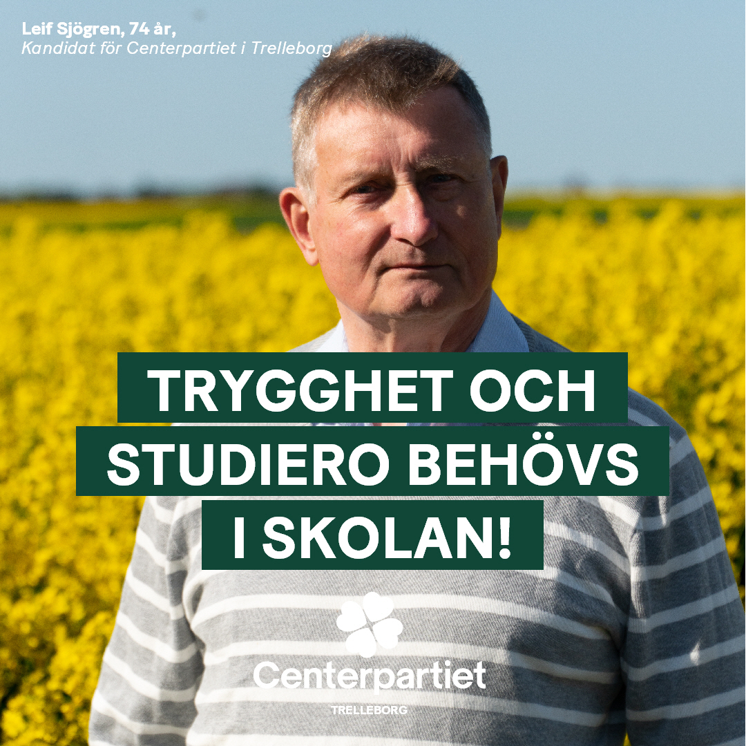 TRYGGHET OCH STUDIERO BEHÖVS I SKOLAN! - Centerpartiet